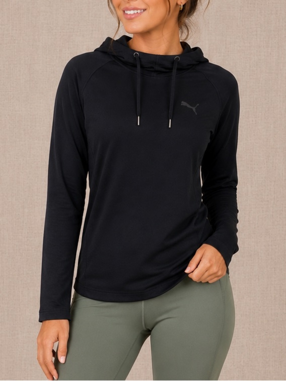 Puma Black Womens Pullover Hoody